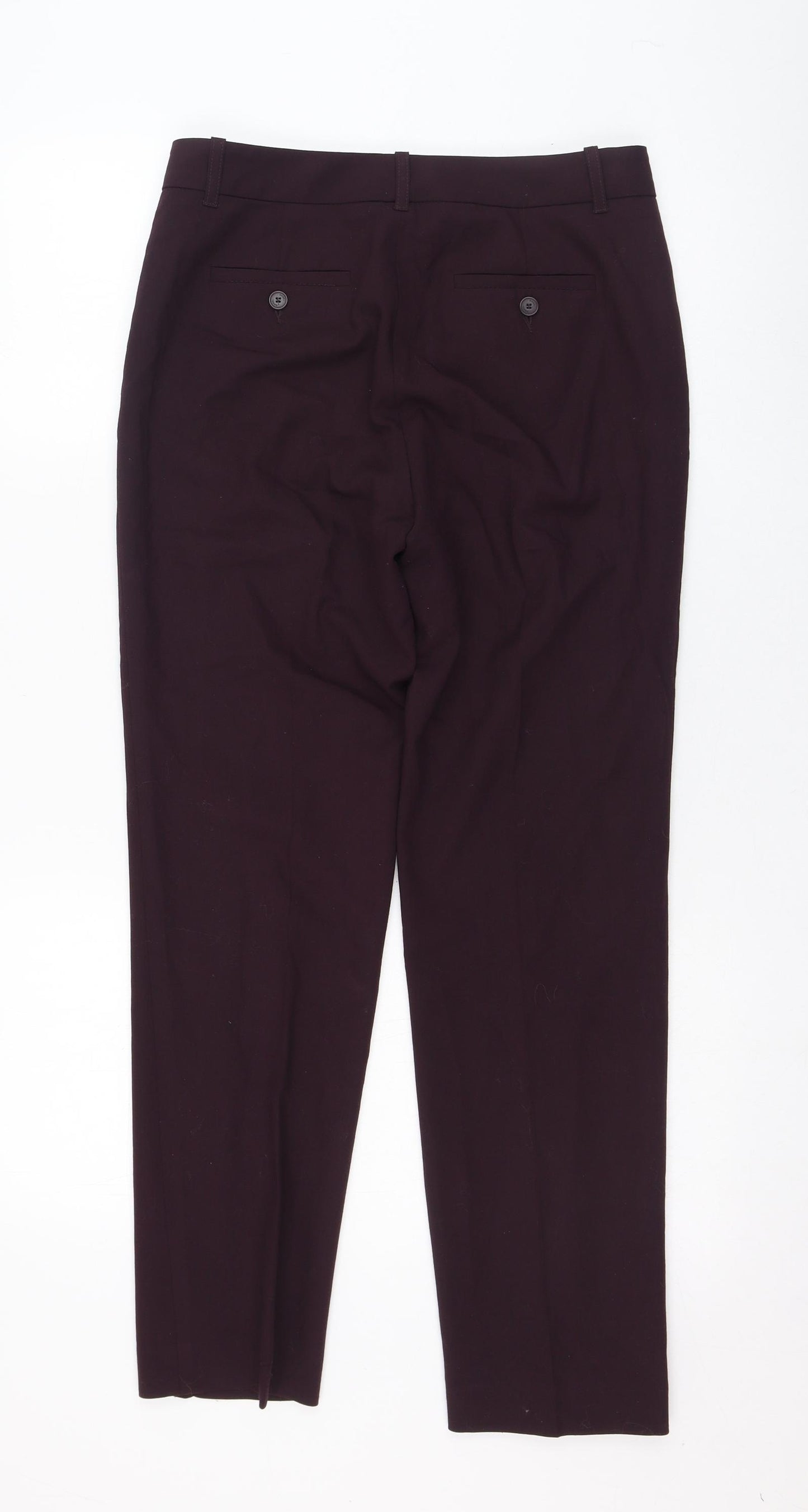 Gerard Darel Womens Purple  Polyamide Trousers  Size 36 L28 in Regular Zip