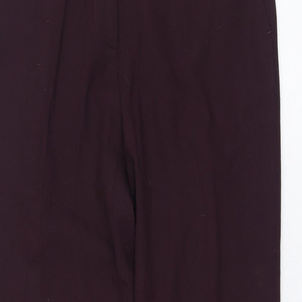 Gerard Darel Womens Purple  Polyamide Trousers  Size 36 L28 in Regular Zip
