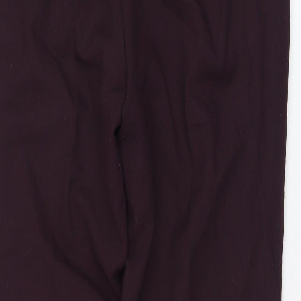 Gerard Darel Womens Purple  Polyamide Trousers  Size 36 L28 in Regular Zip