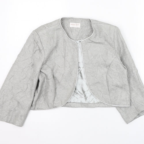 Anna Rose Womens Grey   Jacket  Size 12