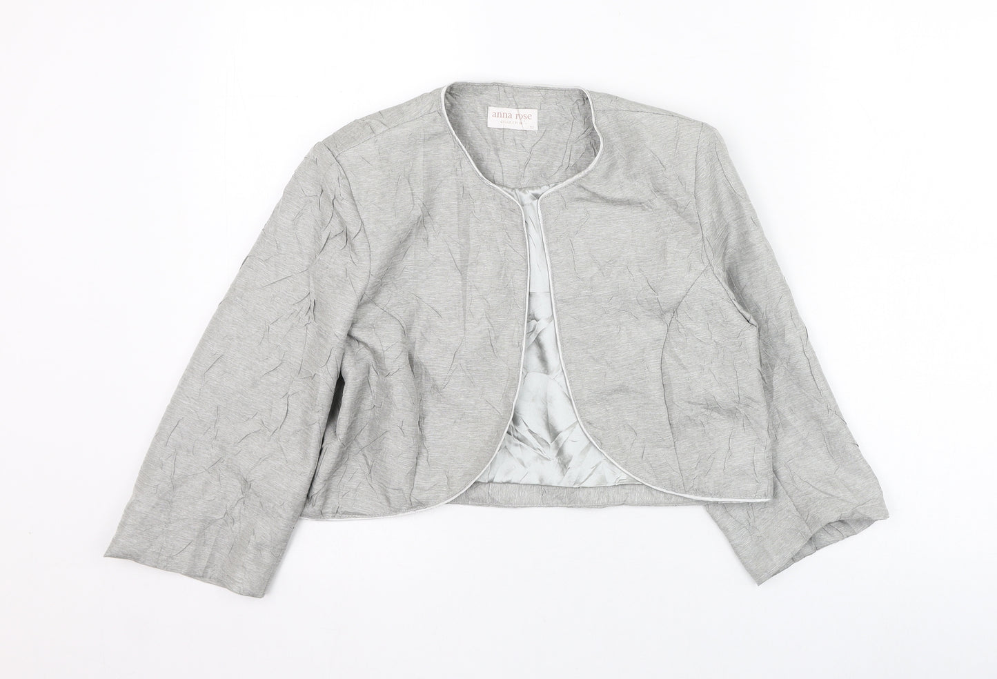 Anna Rose Womens Grey   Jacket  Size 12
