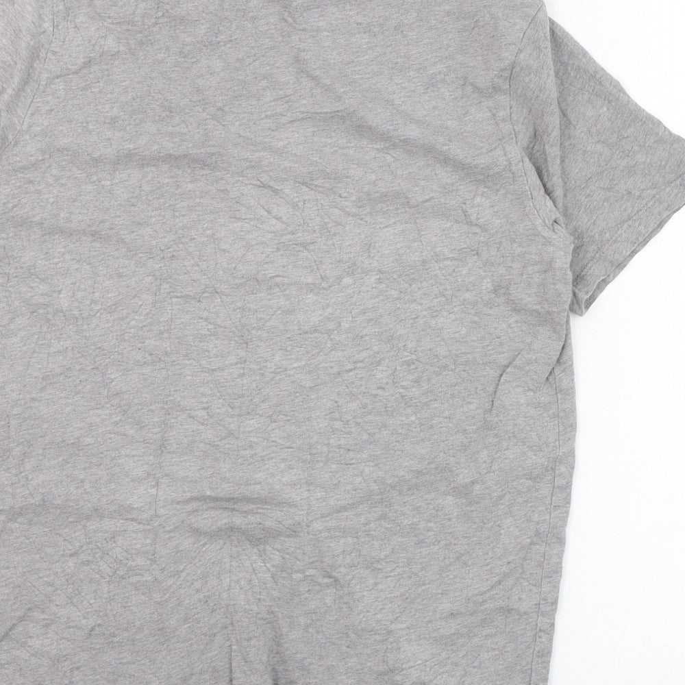 Signature by Levi Strauss & Co. Mens Grey  Cotton  T-Shirt Size XS Round Neck