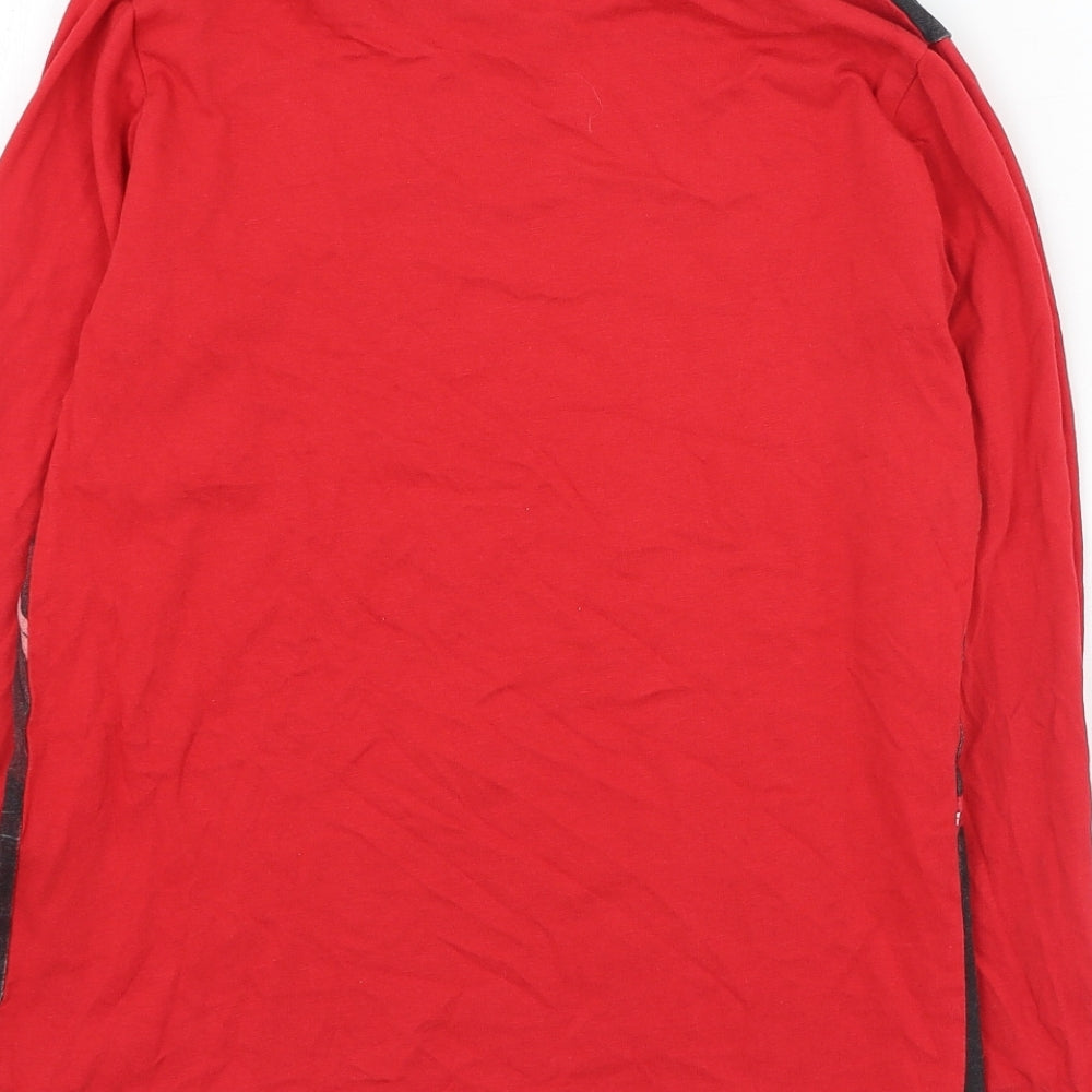 Dunnes Stores Boys Red  Cotton Basic T-Shirt Size 10-11 Years Round Neck Pullover - Star Wars