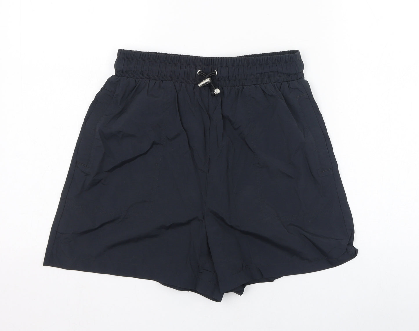 Zara Mens Black  Nylon Sweat Shorts Size S  Regular