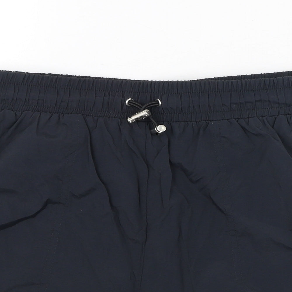 Zara Mens Black  Nylon Sweat Shorts Size S  Regular