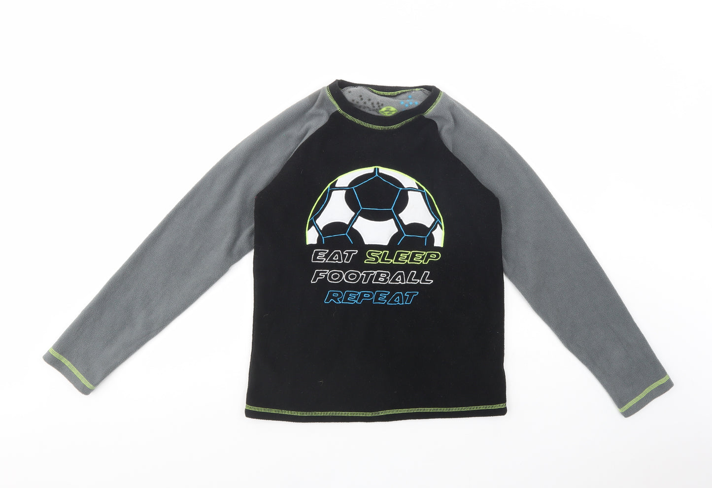 Dunnes Stores Boys Black  Polyester Pullover Sweatshirt Size 13-14 Years  Pullover - Football