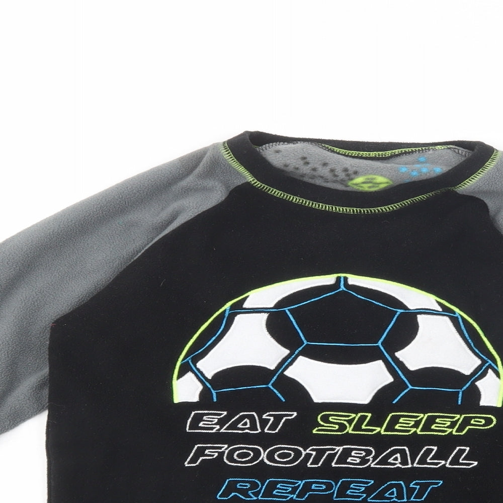 Dunnes Stores Boys Black  Polyester Pullover Sweatshirt Size 13-14 Years  Pullover - Football