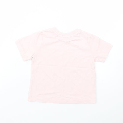 Disney Store Girls Pink  Cotton Pullover T-Shirt Size 2 Years Crew Neck Pullover - Princess