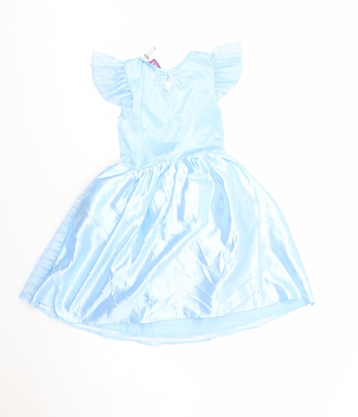TU Girls Blue  Polyester Ball Gown  Size 7-8 Years  Collared Button - Alice In Wonderland Fancy Dress