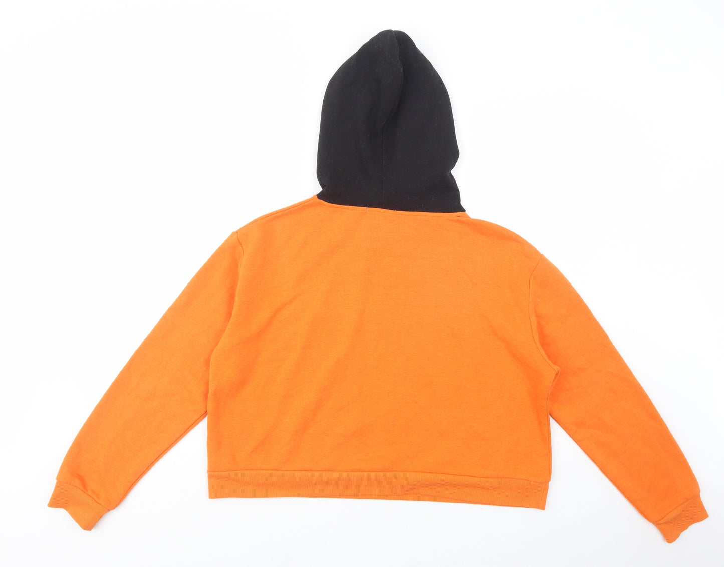 Primark Womens Orange  Polyester Pullover Hoodie Size 12  Pullover - NYC