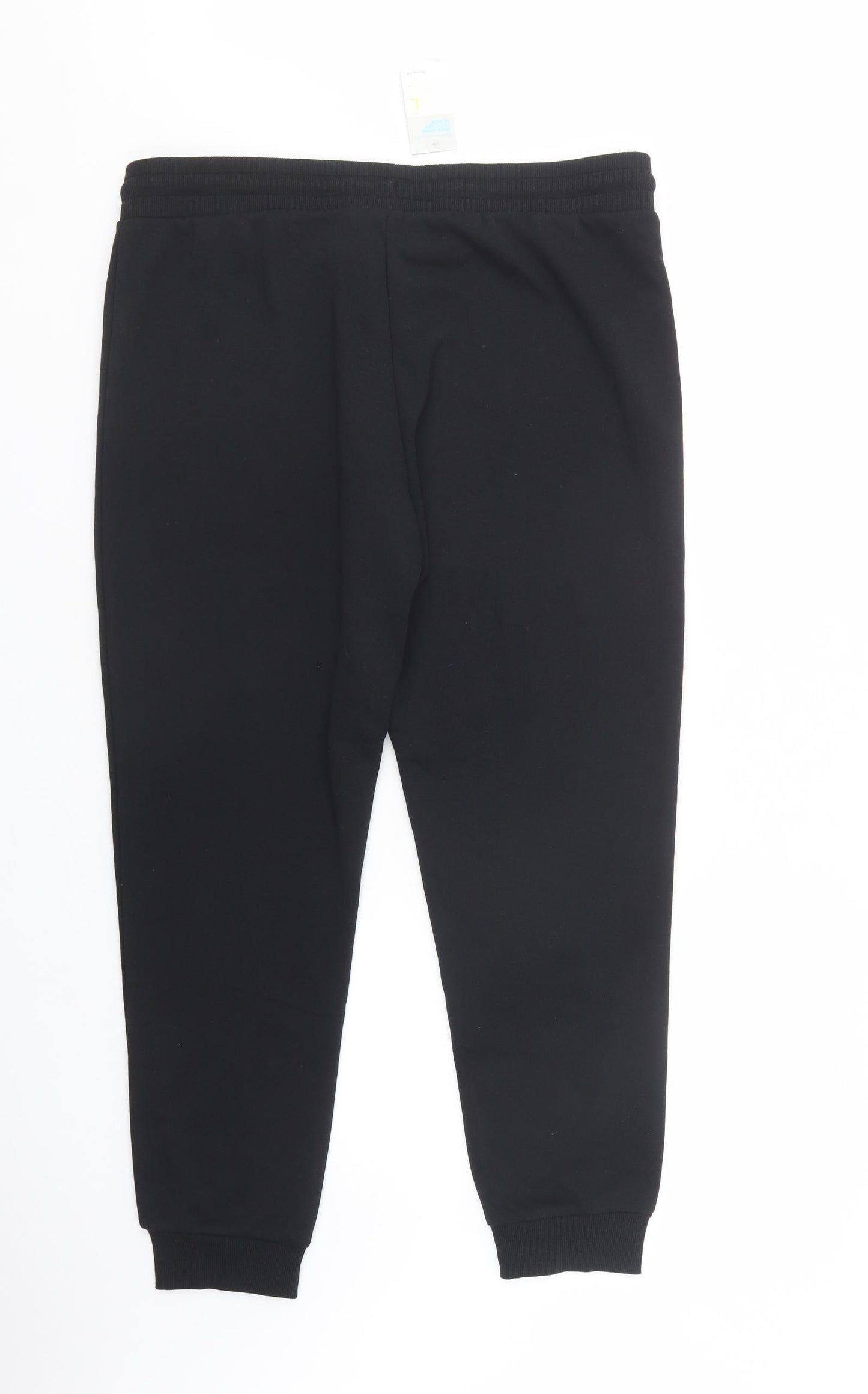 Primark Womens Black  Polyester Jogger Trousers Size L L29 in Regular Drawstring