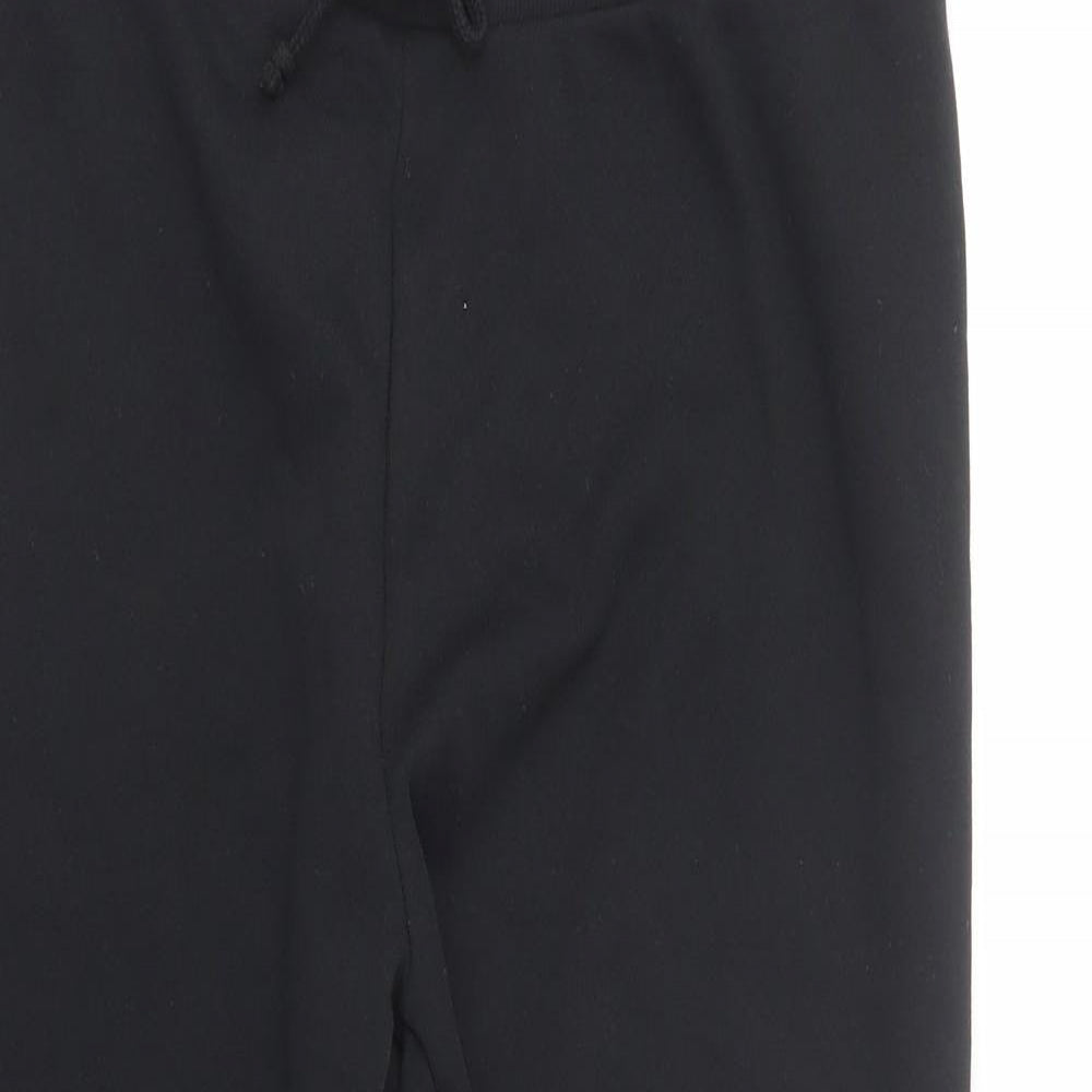 Primark Womens Black  Polyester Jogger Trousers Size L L29 in Regular Drawstring
