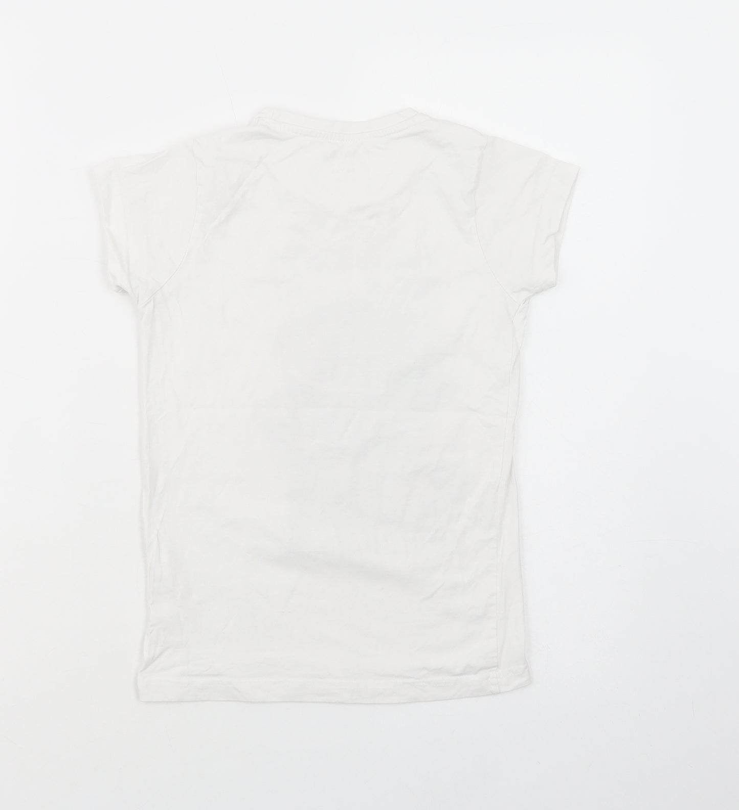 Roblox Boys White  Cotton Pullover T-Shirt Size 8-9 Years Crew Neck Pullover