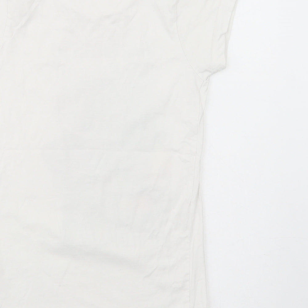 Roblox Boys White  Cotton Pullover T-Shirt Size 8-9 Years Crew Neck Pullover