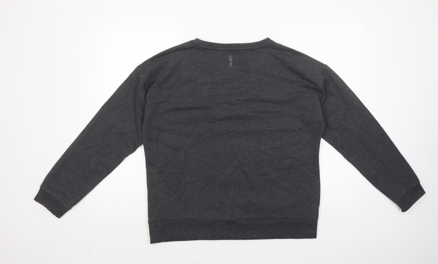 Esprit Womens Grey  Cotton Pullover Sweatshirt Size L  Pullover - Star