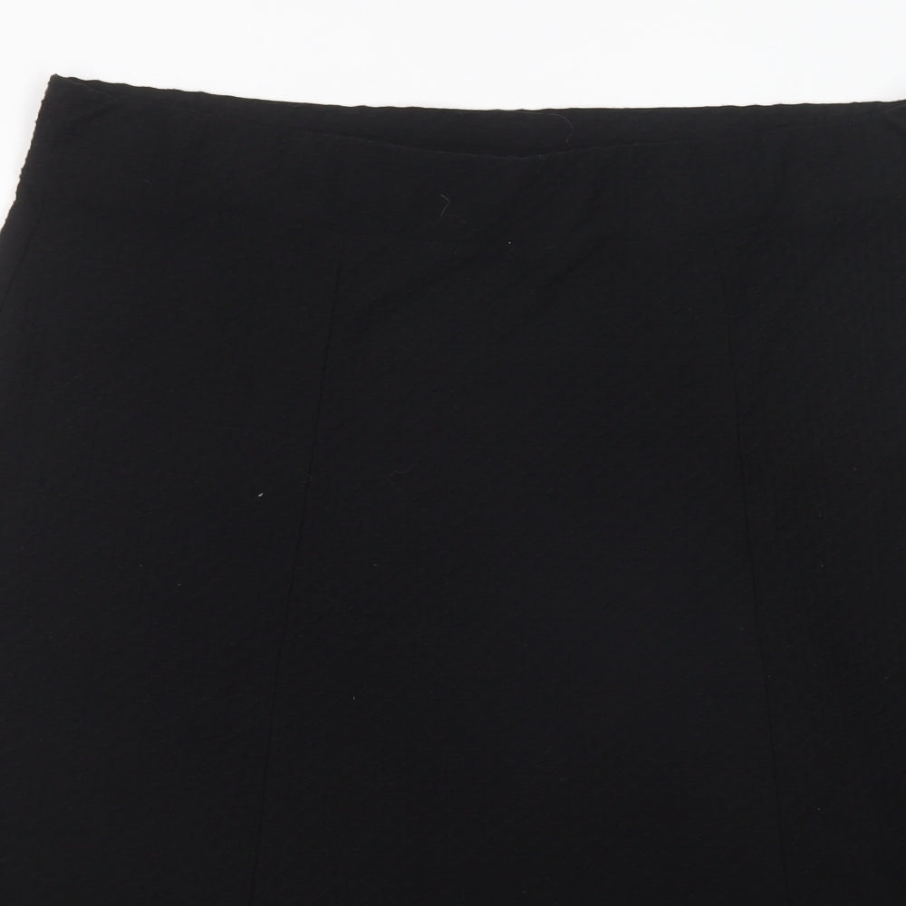 Dunnes Stores Womens Black  Polyester A-Line Skirt Size 18
