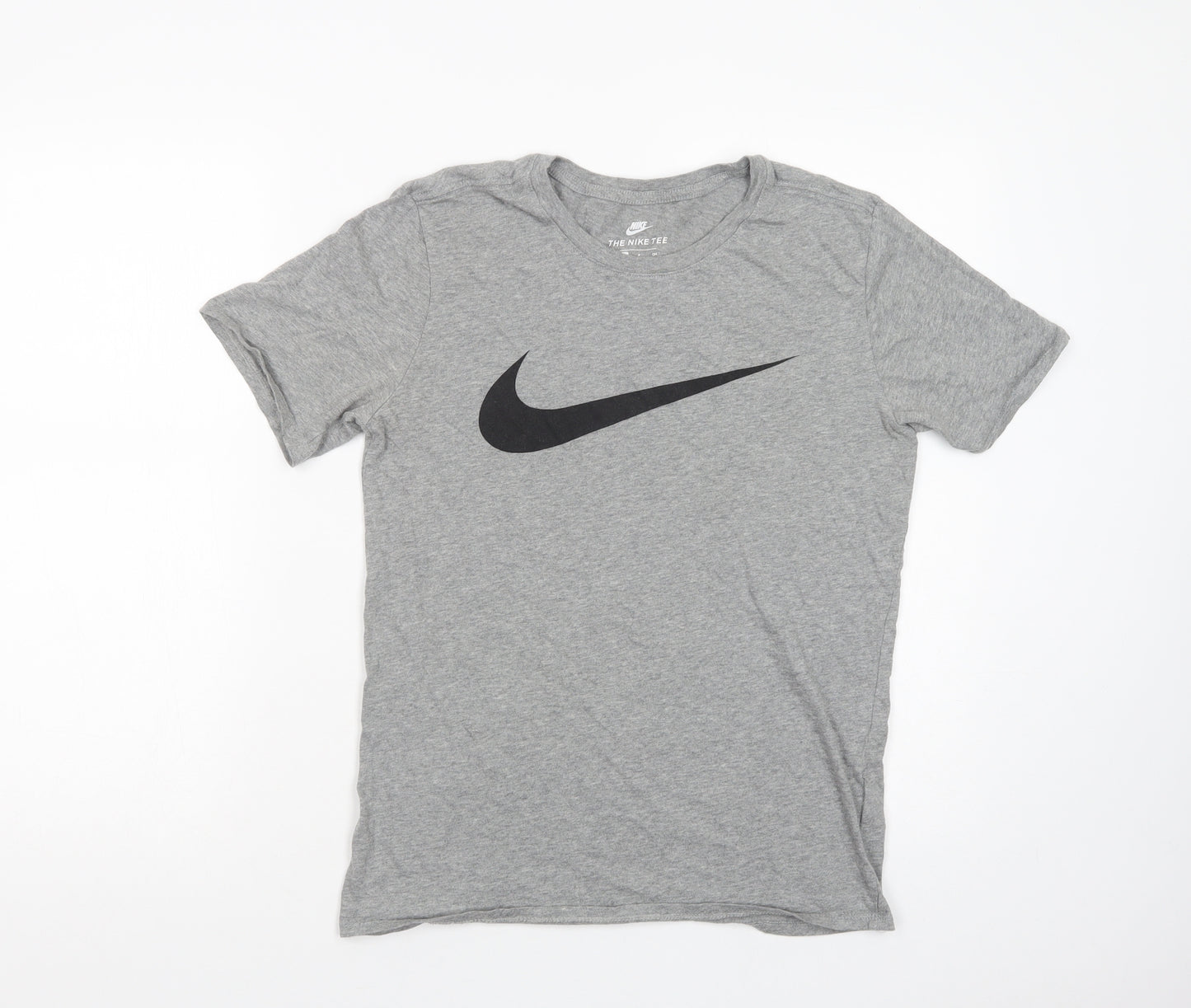 Nike Mens Grey  Cotton  T-Shirt Size S Crew Neck