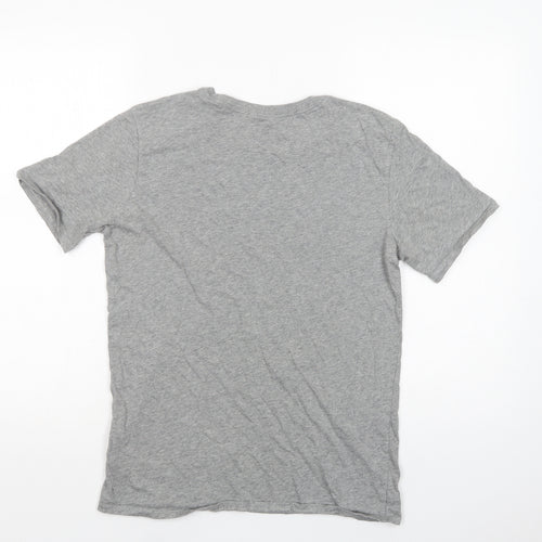 Nike Mens Grey  Cotton  T-Shirt Size S Crew Neck