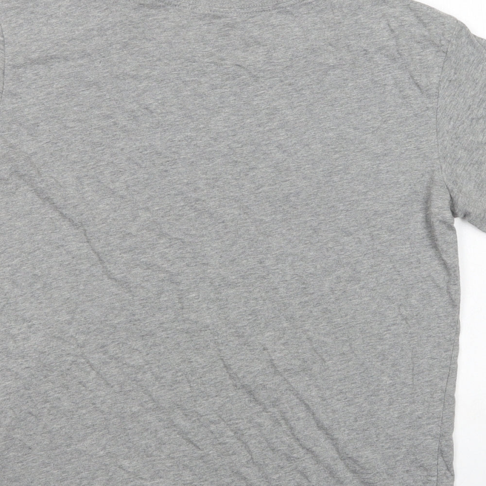 Nike Mens Grey  Cotton  T-Shirt Size S Crew Neck