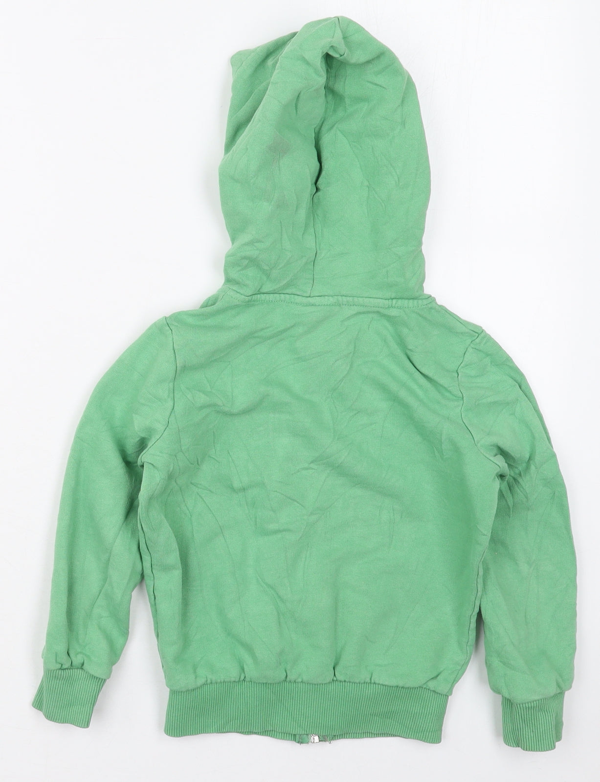 Hype Boys Green  Cotton Full Zip Hoodie Size 5-6 Years  Zip