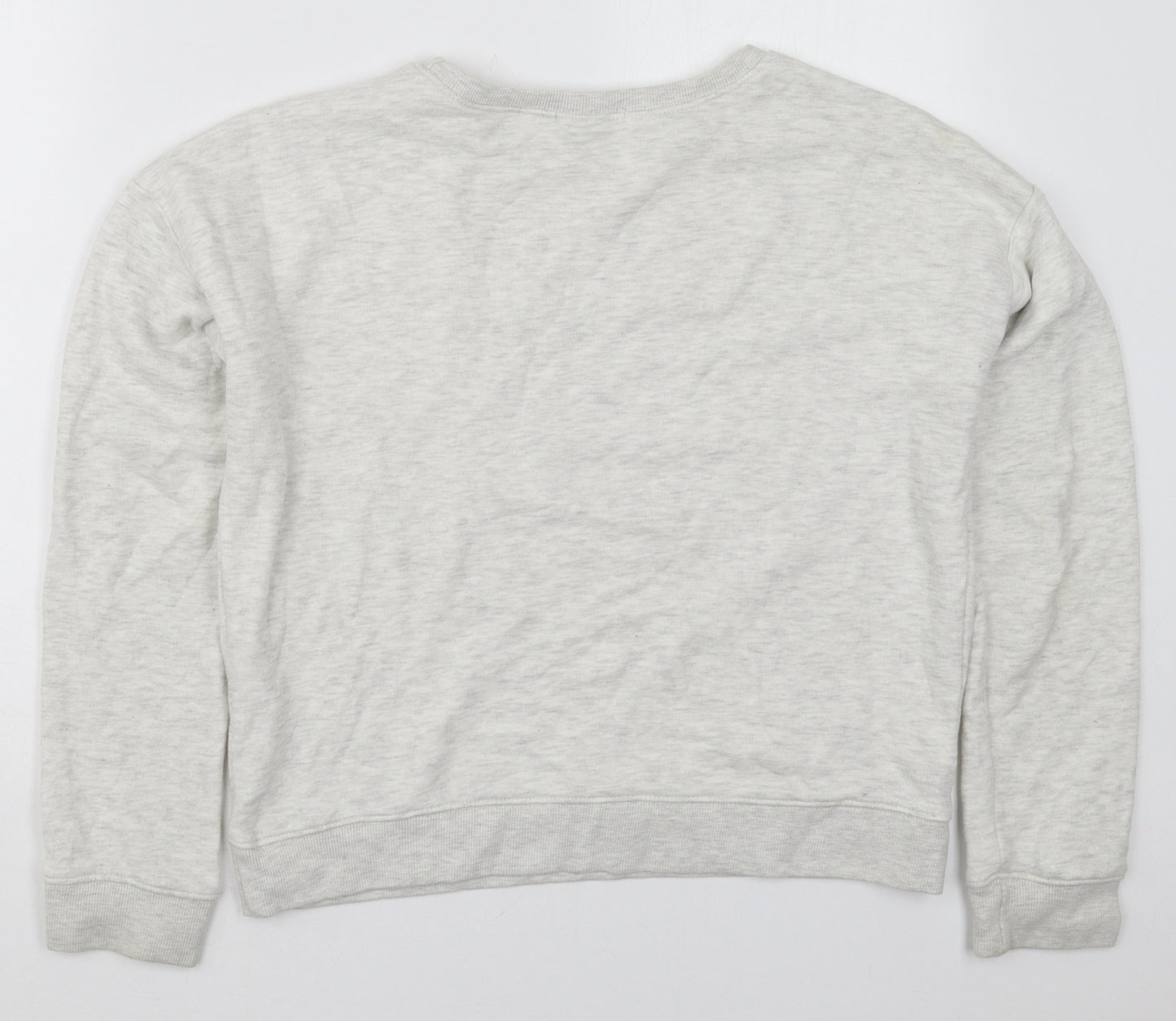 New Look Girls Grey  Cotton Pullover Sweatshirt Size 14-15 Years  Pullover - Lower East Side
