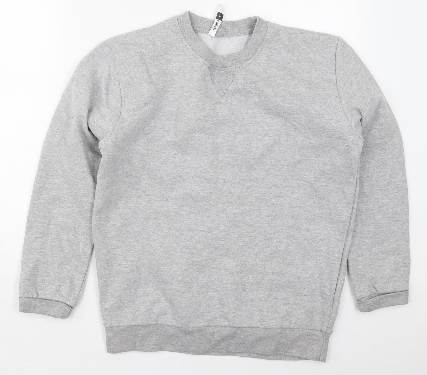 Pep&co Mens Grey  Cotton Pullover Sweatshirt Size S