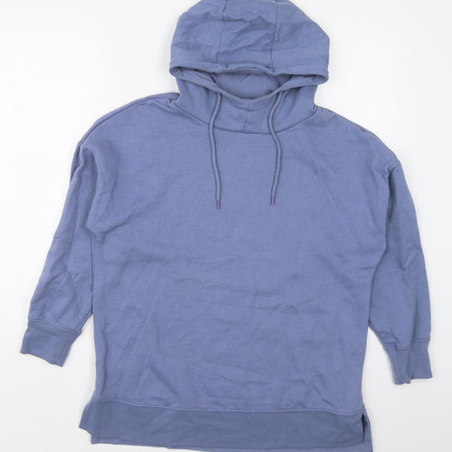 Dunnes Womens Blue  Cotton Pullover Hoodie Size S  Pullover
