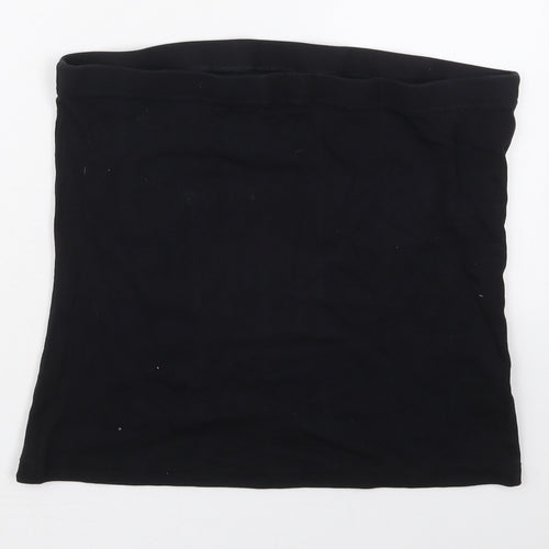 Papaya Womens Black  Cotton Mini Skirt Size 16
