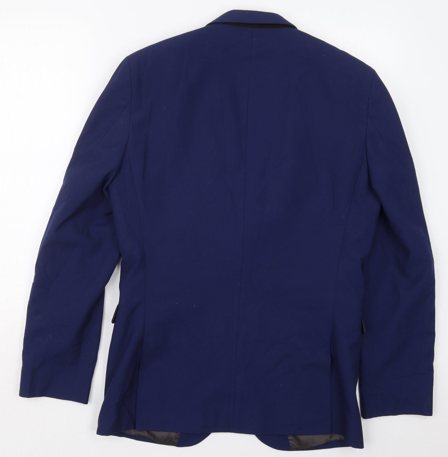 NEXT Mens Blue  Polyester Jacket Suit Jacket Size 38