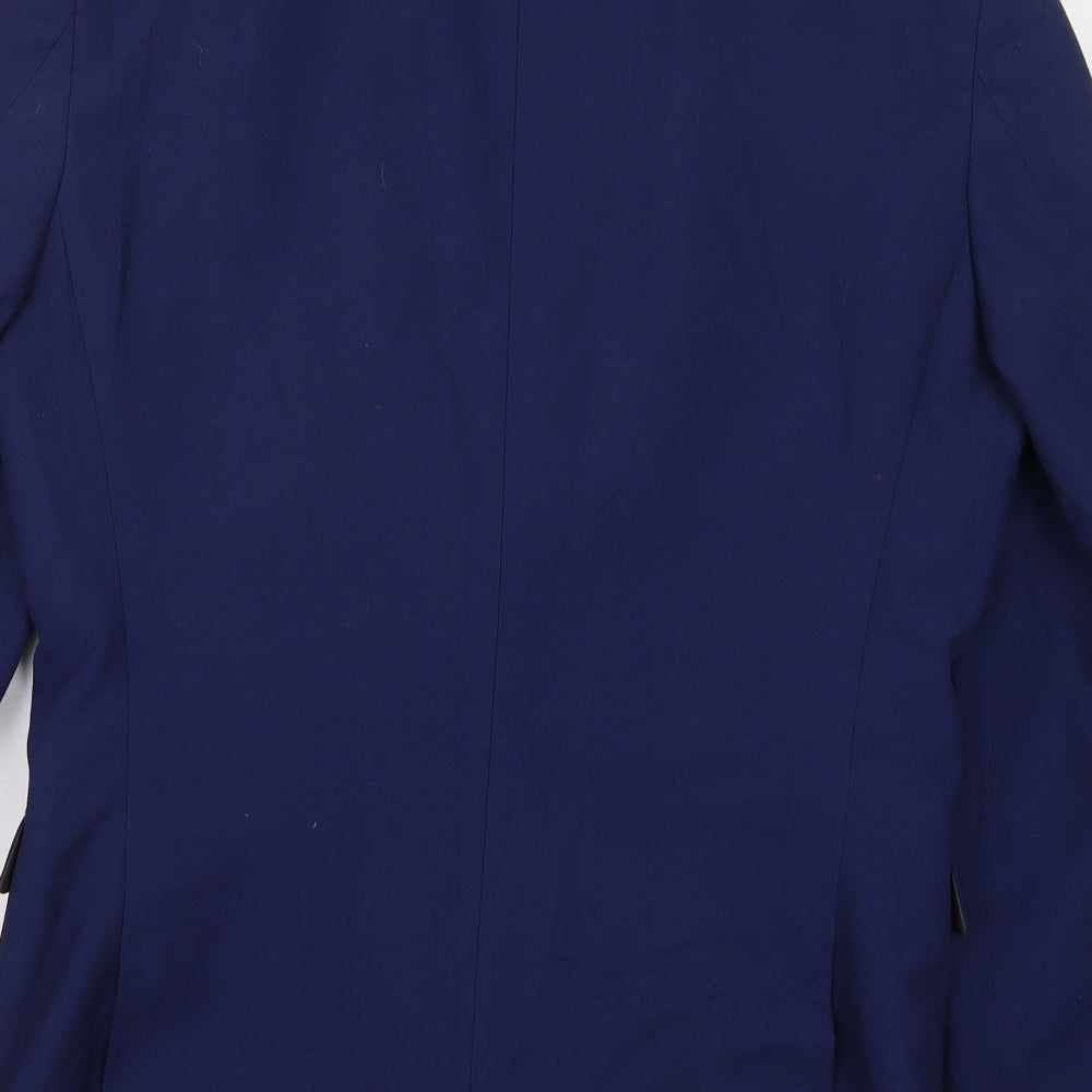 NEXT Mens Blue  Polyester Jacket Suit Jacket Size 38