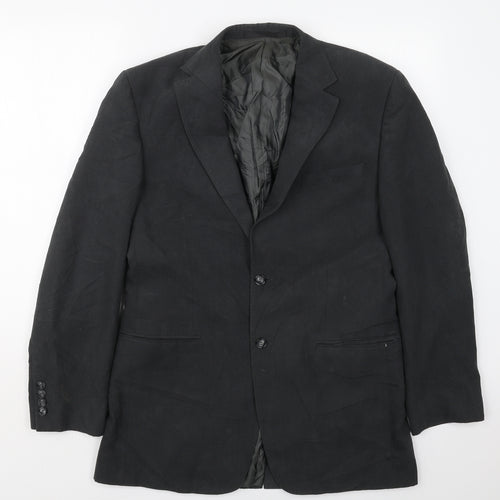 Marks and Spencer Mens Grey  Polyester Jacket Suit Jacket Size 38