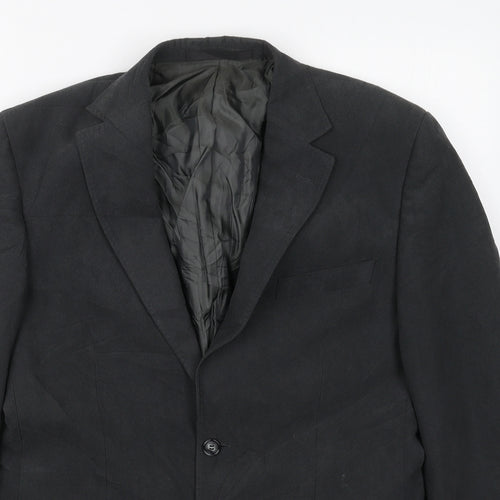 Marks and Spencer Mens Grey  Polyester Jacket Suit Jacket Size 38