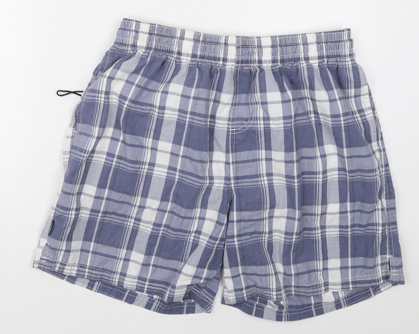 Trespass Mens Blue Check Polyester Bermuda Shorts Size XL L6 in Regular