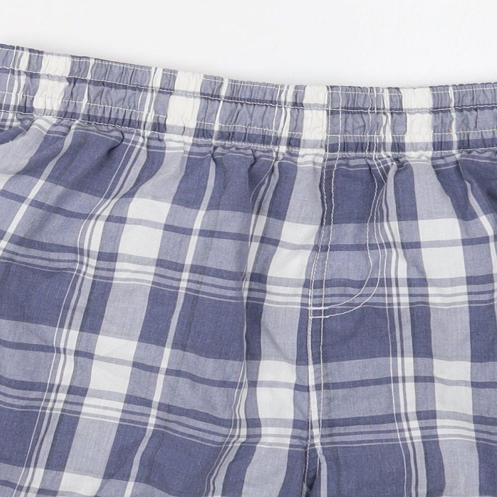 Trespass Mens Blue Check Polyester Bermuda Shorts Size XL L6 in Regular