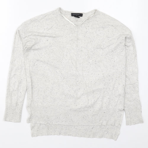 Atmosphere Womens Grey Round Neck  Viscose Pullover Jumper Size 8