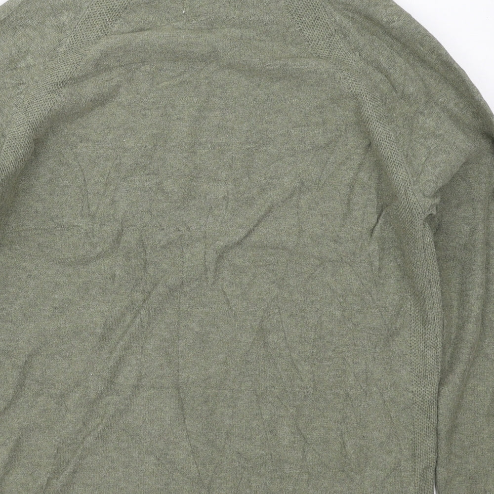 Zara Boys Grey High Neck  Cotton Pullover Jumper Size 11-12 Years  Pullover