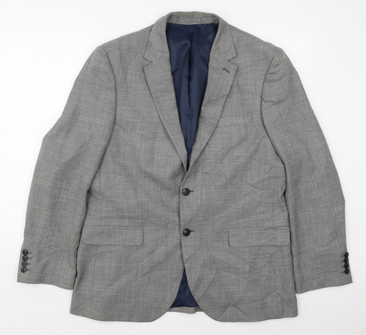 Marks and Spencer Mens Grey Polyester Jacket Suit Jacket Size 42