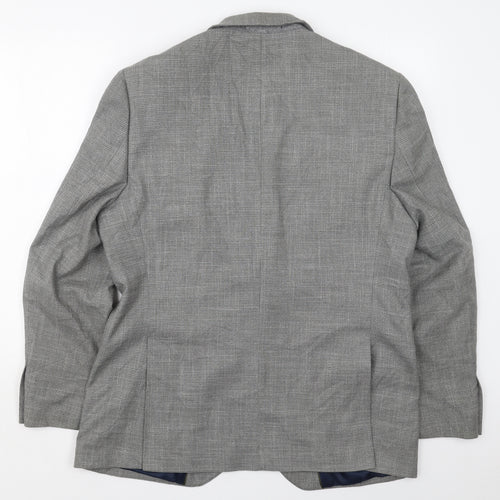 Marks and Spencer Mens Grey  Polyester Jacket Suit Jacket Size 42