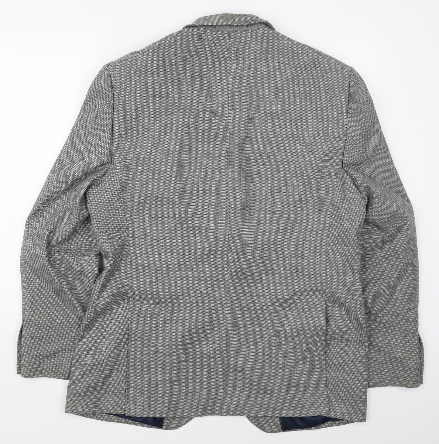 Marks and Spencer Mens Grey  Polyester Jacket Suit Jacket Size 42