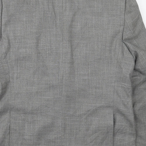 Marks and Spencer Mens Grey  Polyester Jacket Suit Jacket Size 42