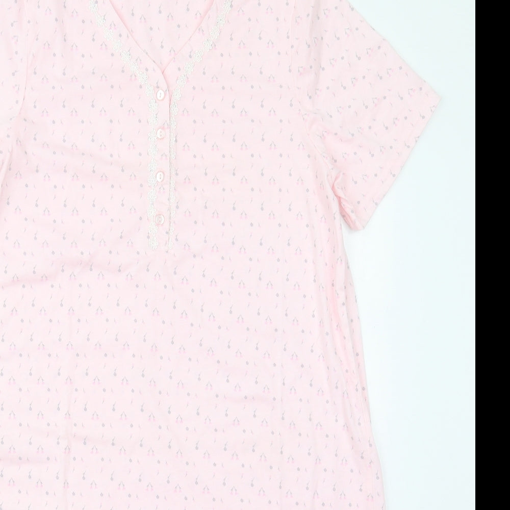 Matalan Womens Pink Floral Polyester Top Dress Size 12