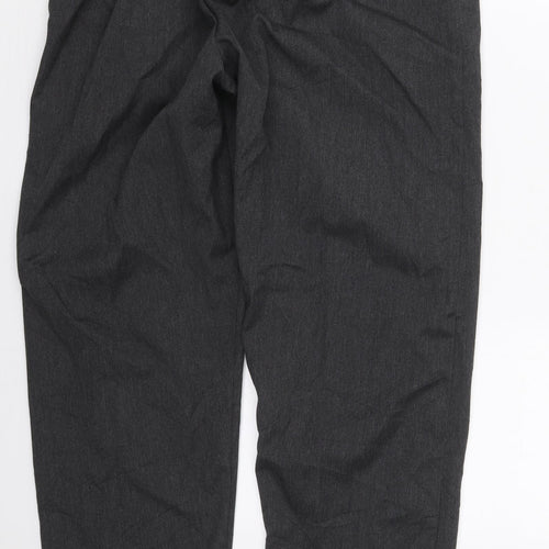 Preworn Mens Grey  Polyester Trousers  Size 30 L29 in Regular Hook & Eye