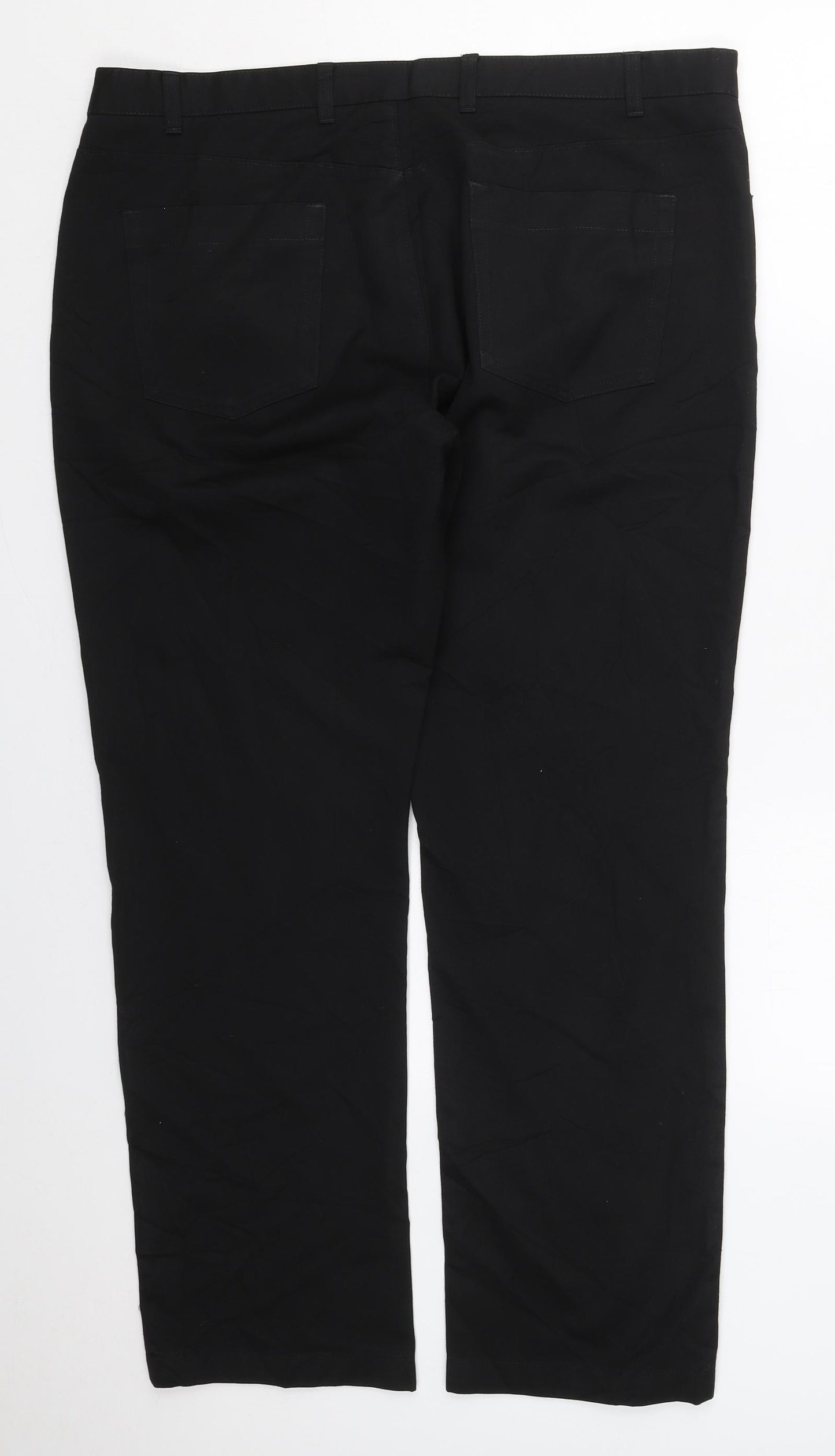 NEXT Mens Black  Polyester Trousers  Size 38 L30 in Regular Hook & Eye