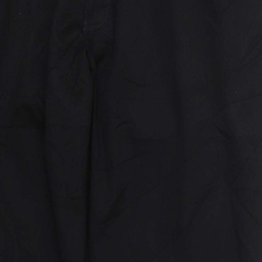 NEXT Mens Black  Polyester Trousers  Size 38 L30 in Regular Hook & Eye