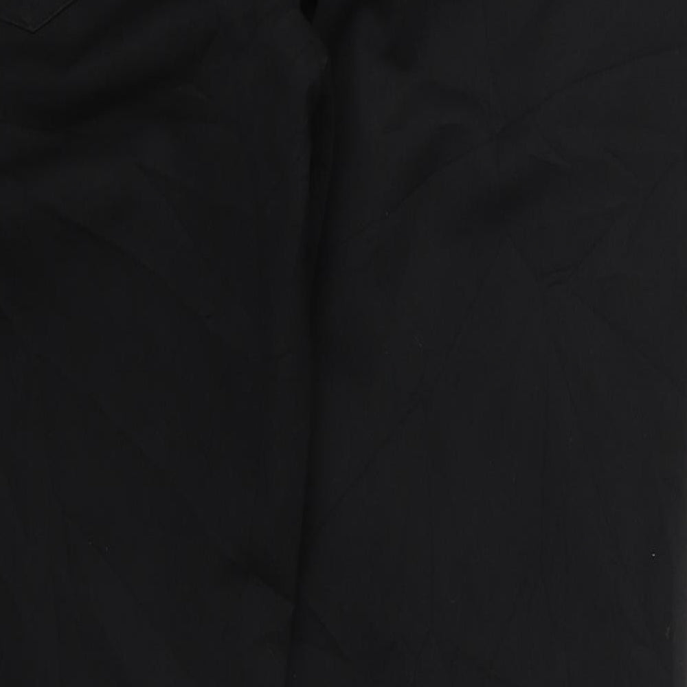 NEXT Mens Black  Polyester Trousers  Size 38 L30 in Regular Hook & Eye