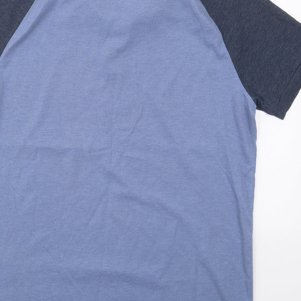 TOM TAILOR Mens Blue  Cotton  Polo Size M Collared Pullover