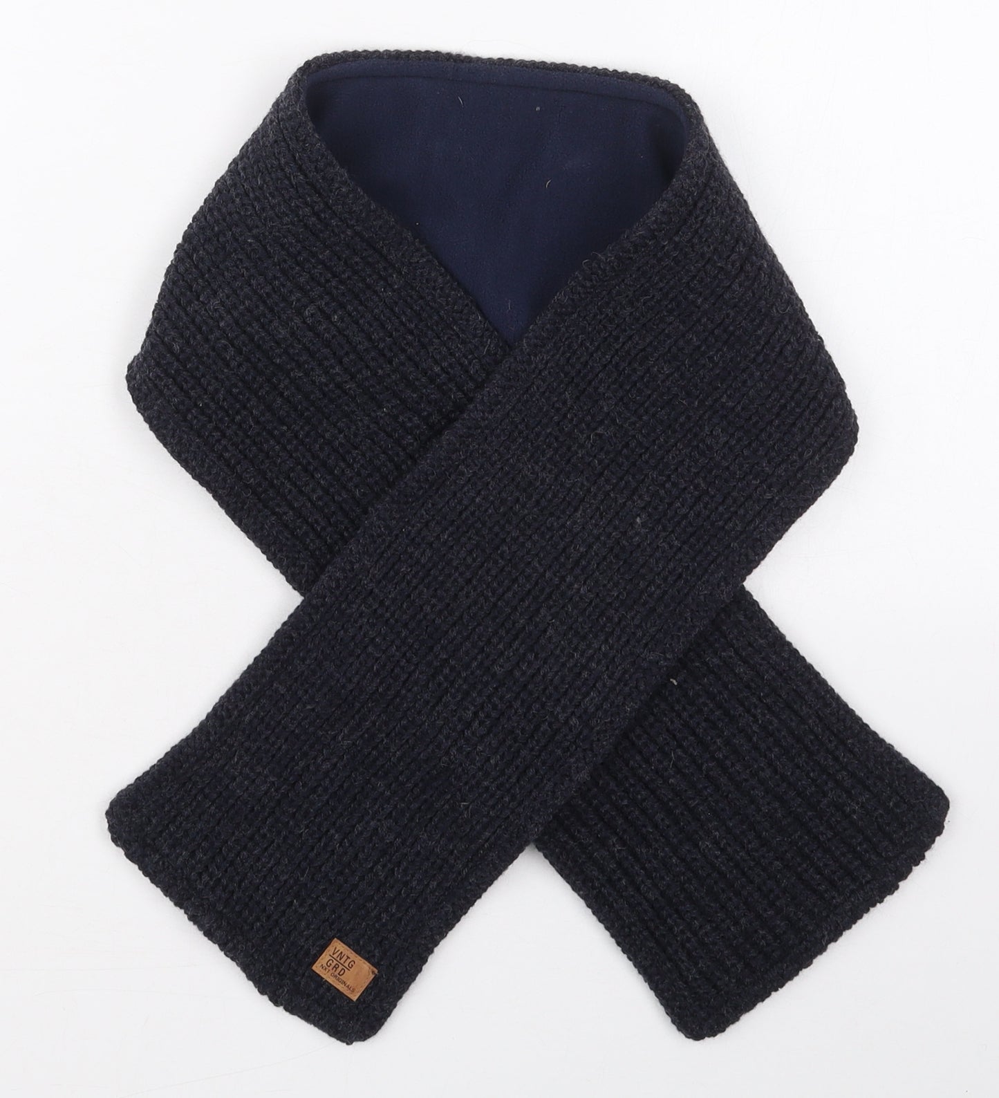 NEXT Boys Blue Colourblock Acrylic Rectangle Scarf Scarf One Size