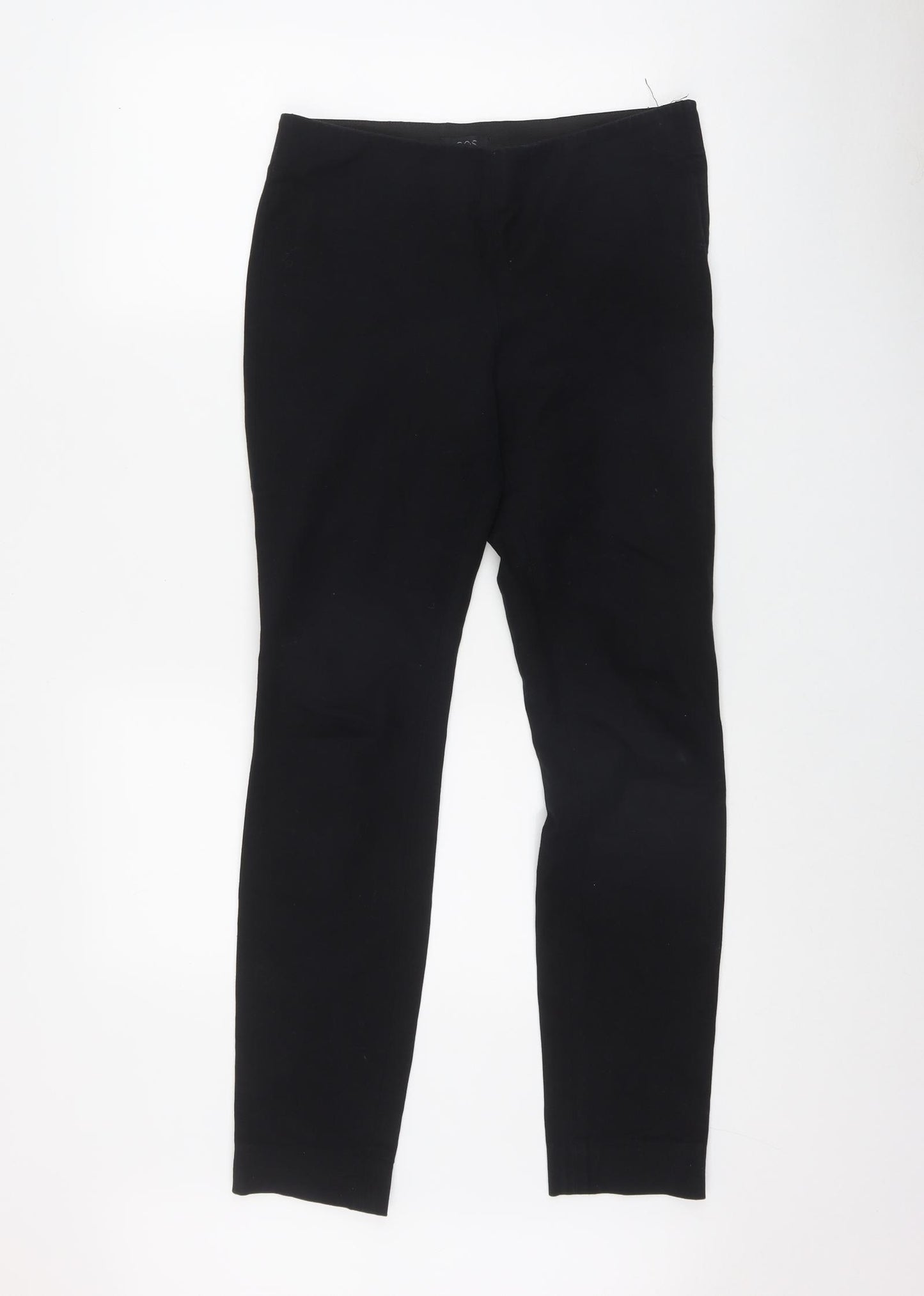 COS Womens Black  Cotton Jegging Trousers Size 10 L30 in Regular Zip