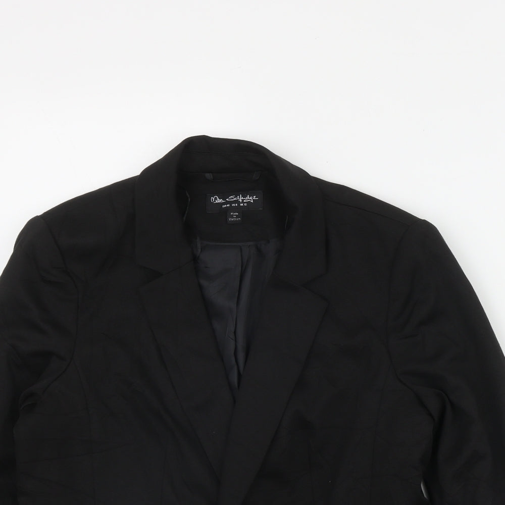 Miss Selfridge Womens Black   Jacket Blazer Size 12
