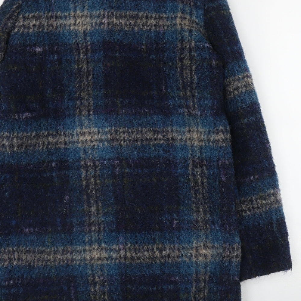 Jigsaw Womens Black Plaid  Jacket  Size 10  Button